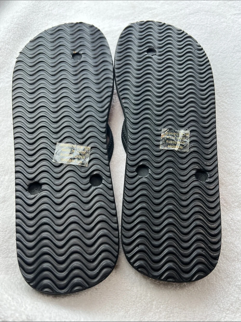 POLO RALPH LAUREN 13D Big Pony Flip Flops Black/Red Unisex Thong Sandals